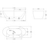 Акриловая ванна 170x80 см BELBAGNO BB77-1700-W0