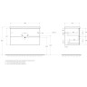 База под раковину BELBAGNO MARINO-CER-N-900-2C-SO-WO-P