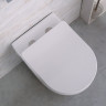 Подвесной безободковый унитаз с сиденьем микролифт BELBAGNO LOTO BB070CHR/SC