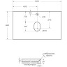 Столешница BELBAGNO KEP-80-MCO